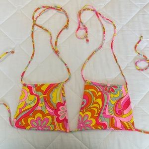 Frankies Bikinis Sand Halter Bikini Top - Far Out